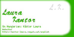laura kantor business card